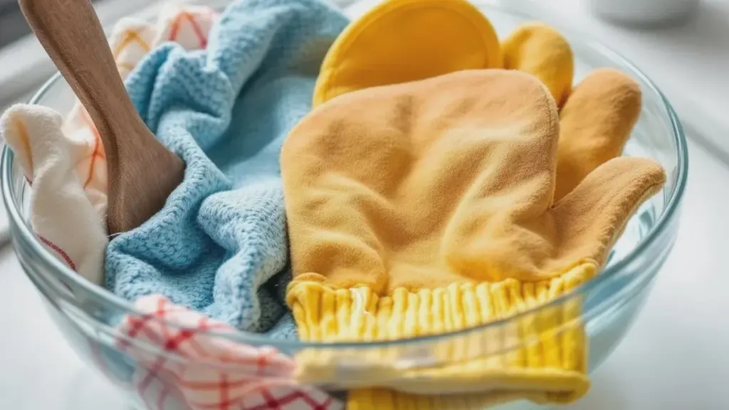Namocz wieczorem ściereczki i łapki w tym: Rano błyszczą czystością, tłuszcz znika bez śladu
